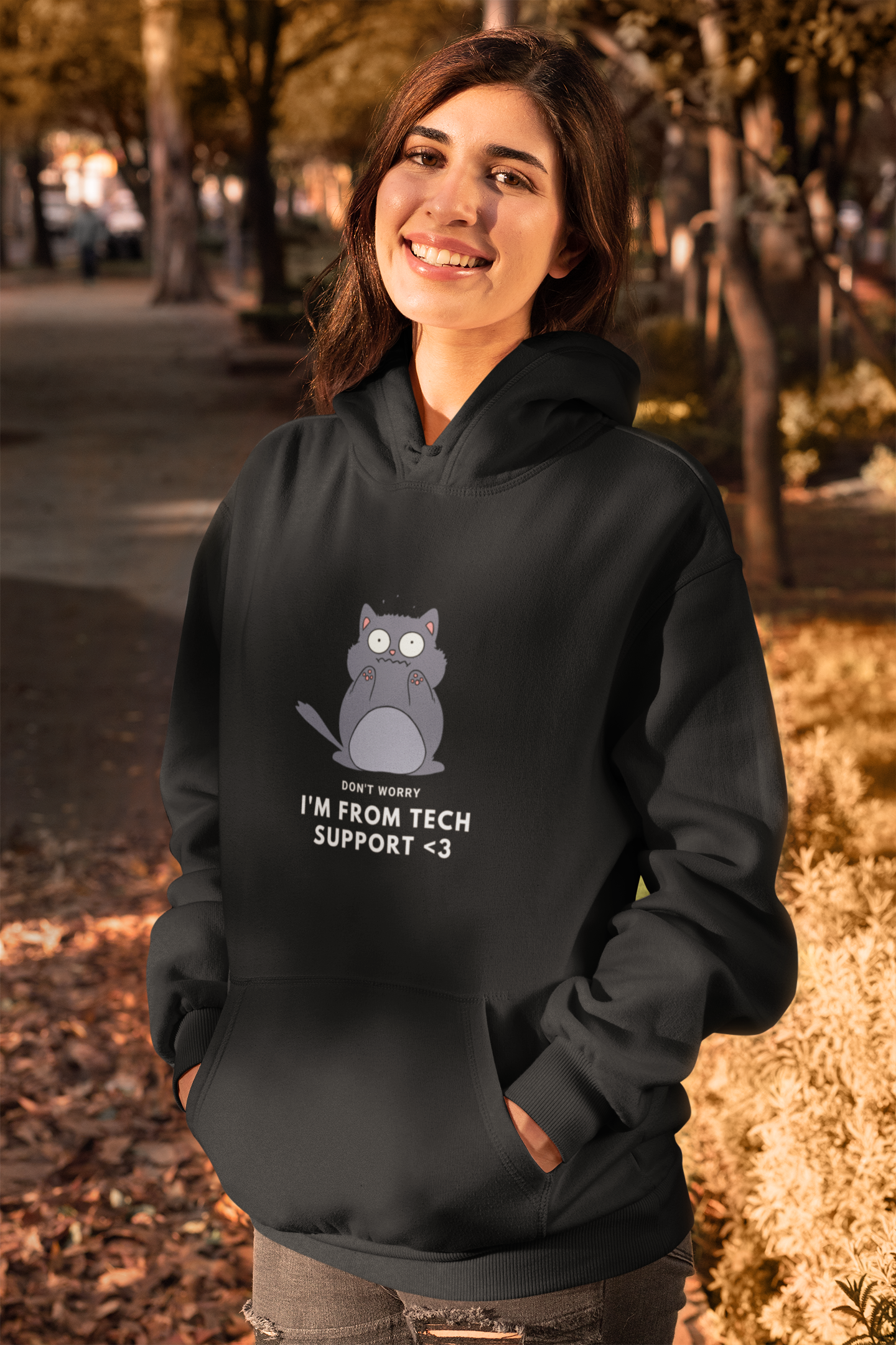 Don't Worry Cat Hoodie